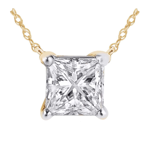 Square Diamond Necklace