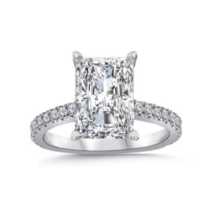 Princess Lab Ring 14k Gold