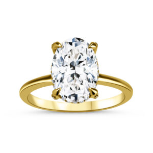 Oval Lab Ring 10k/14k Gold